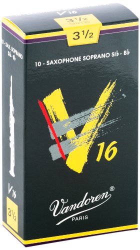 עלים לסקסופון סופרן V16 מספר 3.5 - 10 בקופסא Vandoren SR7135 2 עלים לסקסופון סופרן V16 מספר 3.5 10 בקופסא Vandoren SR7135