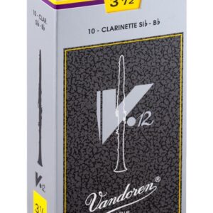 עלים לקלרינט דגם V12 מספר 3.5+ – 10 בקופסא + Vandoren CR1935