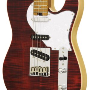 גיטרה חשמלית Aria 615-MK2 -Nashville RBRD Ruby Red