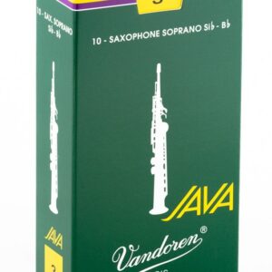 עלים לסקסופון סופרן ירוק Java מספר 3 – 10 בקופסא Vandoren SR303