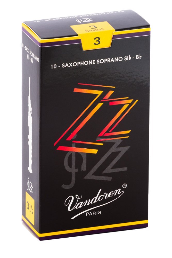 עלים לסקסופון סופרן ZZ Jazz מספר 3 - 10 בקופסא Vandoren SR403 2 עלים לסקסופון סופרן ZZ Jazz מספר 3 10 בקופסא Vandoren SR403