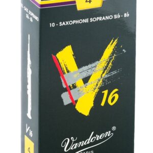 עלים לסקסופון סופרן V16 מספר 4 – 10 בקופסא Vandoren SR714