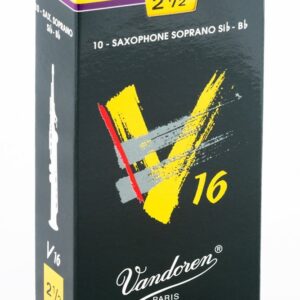 עלים לסקסופון סופרן V16 מספר 2.5 – 10 בקופסא Vandoren SR7125