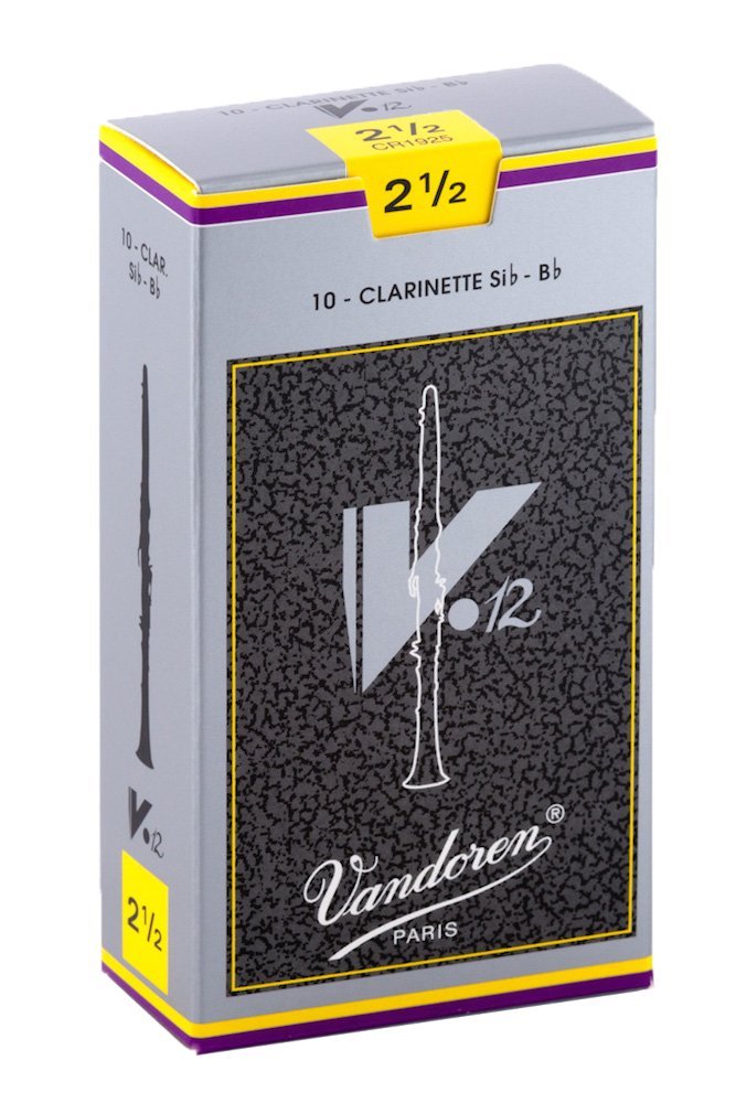 עלים לקלרינט דגם V12 מספר 2.5 - 10 בקופסא Vandoren CR1925 2 עלים לקלרינט דגם V12 מספר 2.5 10 בקופסא Vandoren CR1925