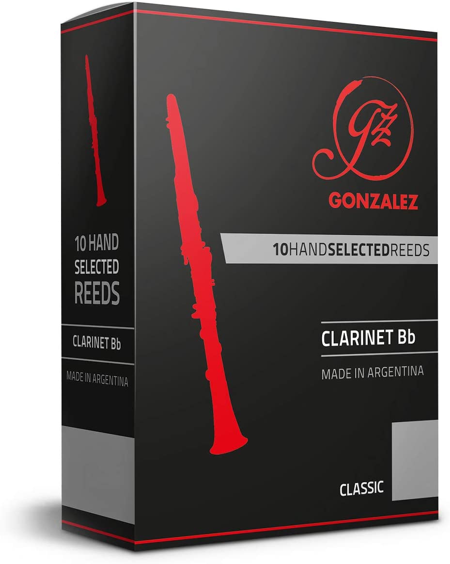 עלים לקלרינט מספר 2.5- 10 בקופסא Gonzalez Classic 3 עלים לקלרינט מספר 2.5 10 בקופסא Gonzalez Classic