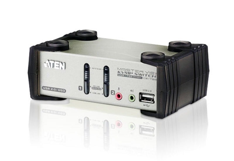 ATEN CS1732B מתג 2 פורטים USB, VGA ו PS/2 1 CS1732B