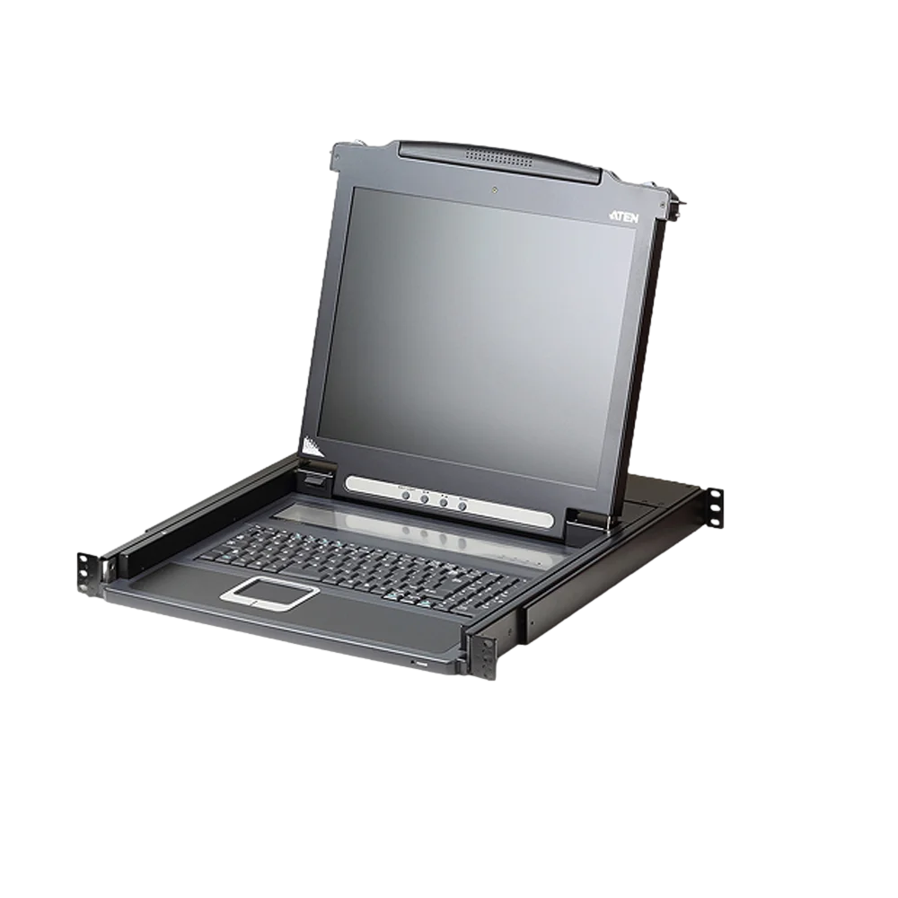 ATEN CL1000N מסך 19 נשלף לארון שרתים VGA ו PS/2 1 ATEN CL1000N מסך 19 נשלף לארון שרתים VGA ו PS/2