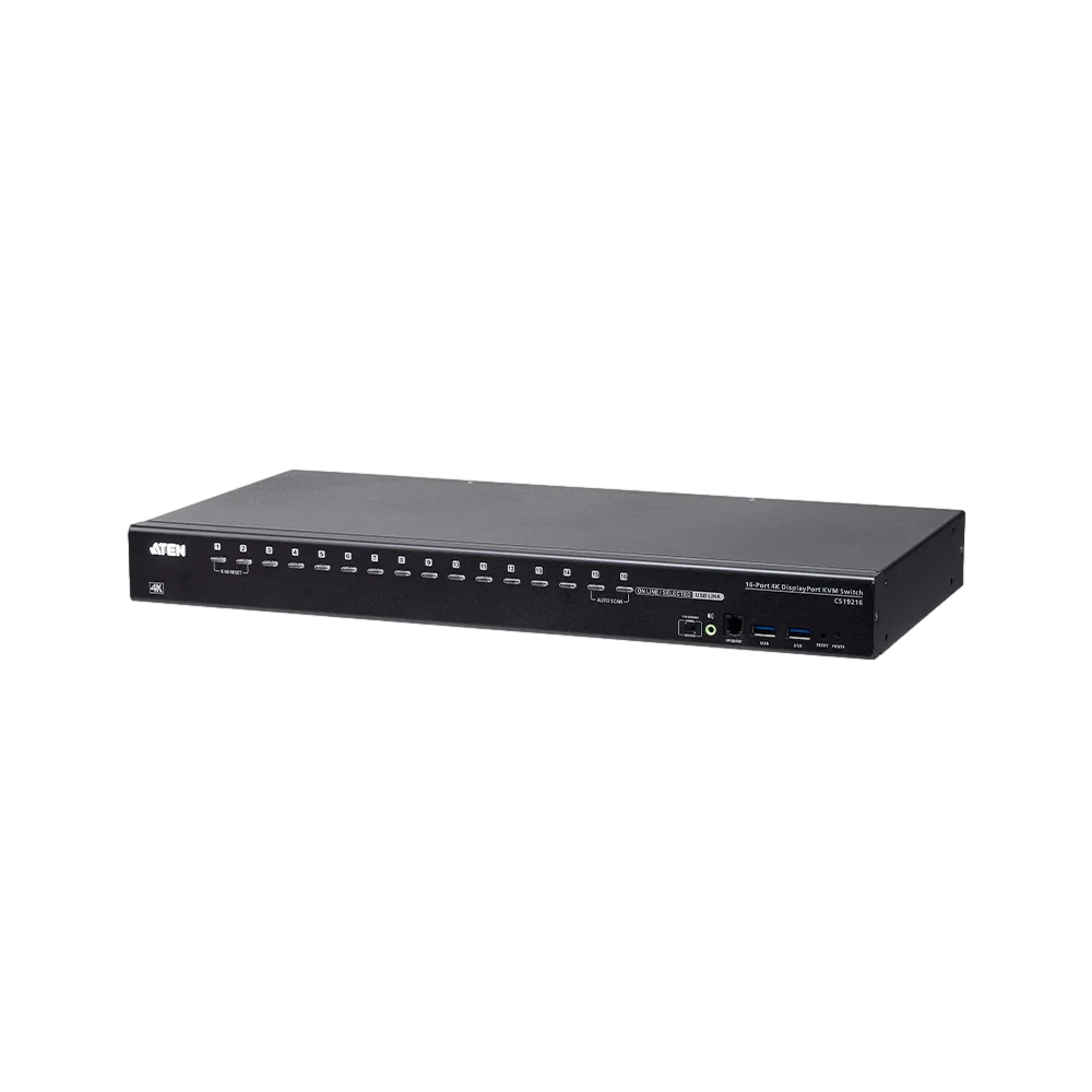ATEN CS19216 מתג לחיבור 16 שרתים USB ו DisplayPort 4K 1 ATEN CS19216 מתג לחיבור 16 שרתים USB ו DisplayPort 4K