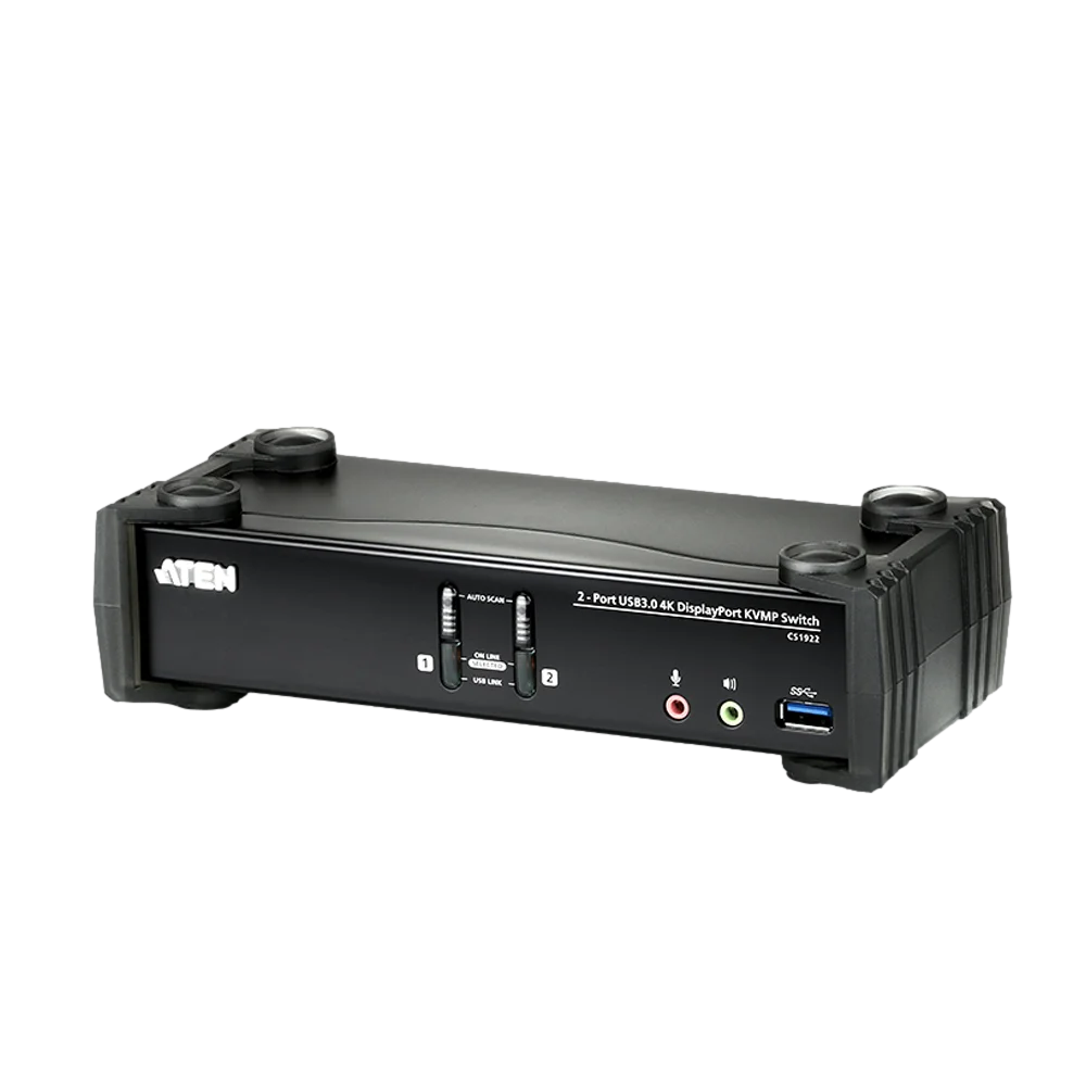 ATEN CS1922 מתג 2 פורטים USB ו DisplayPort 4K DCI, 4K 1 ATEN CS1922 מתג 2 פורטים USB ו DisplayPort 4K DCI, 4K