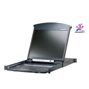 ATEN KL1516AIN מסך 19 נשלף כולל KVM IP ל 16 שרתים לכל סוגי השרתים