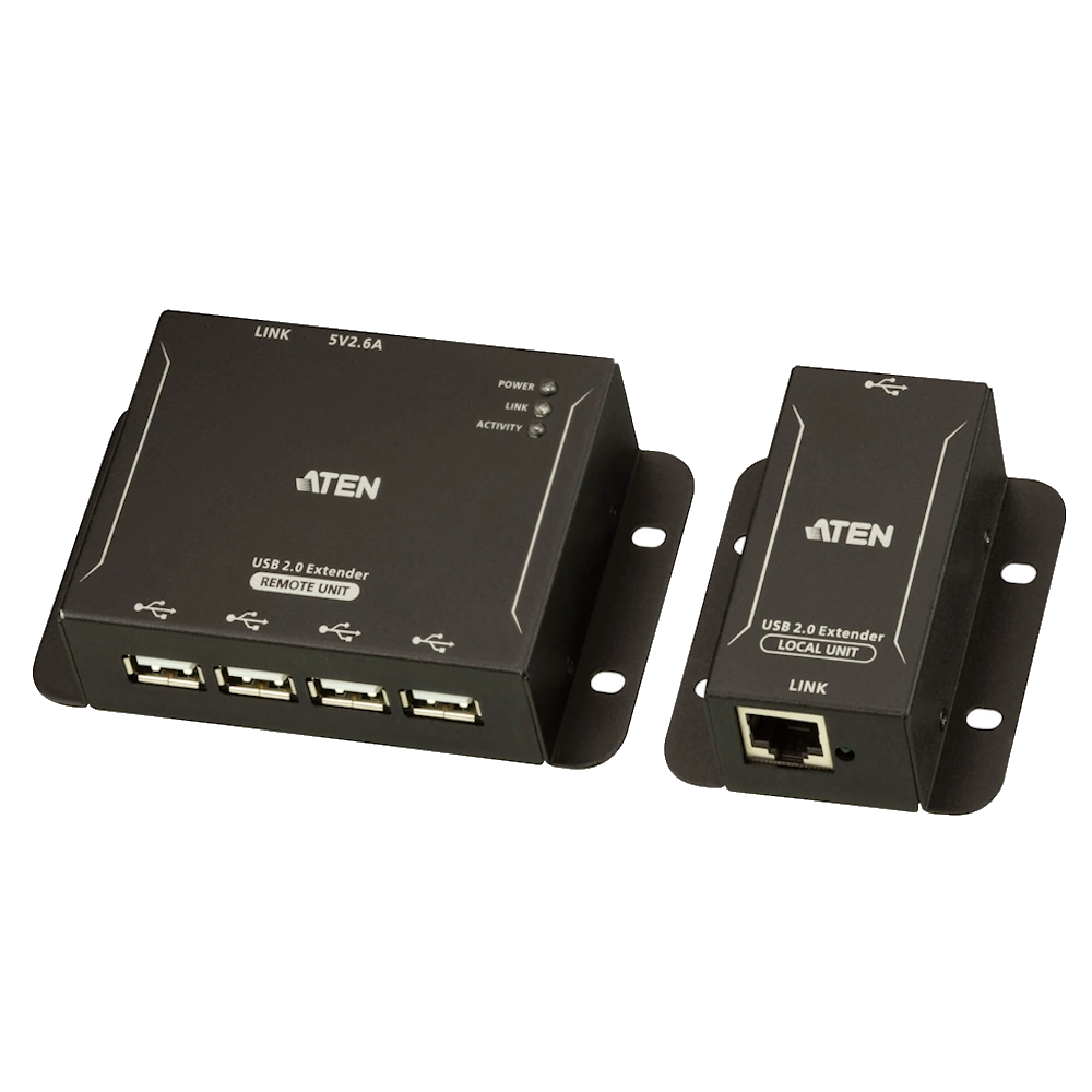 ATEN UCE3250 מרחיק משדר ומקלט USB 2 עד 60 מטר 1 ATEN UCE3250 מרחיק משדר ומקלט USB 2 עד 60 מטר