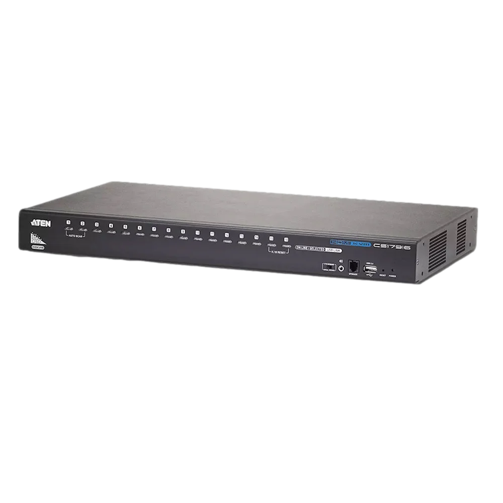 ATEN CS18216 מתג לחיבור 16שרתים USB ו HDMI 4K 1 ATEN CS18216 מתג לחיבור 16שרתים USB ו HDMI 4K