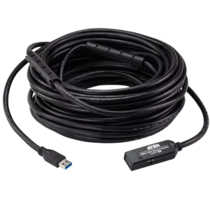 ATEN UE332C כבל אקטיבי באורך 15 מטר USB 3 זכר ל USB-C נקבה כולל ספקי כוח
