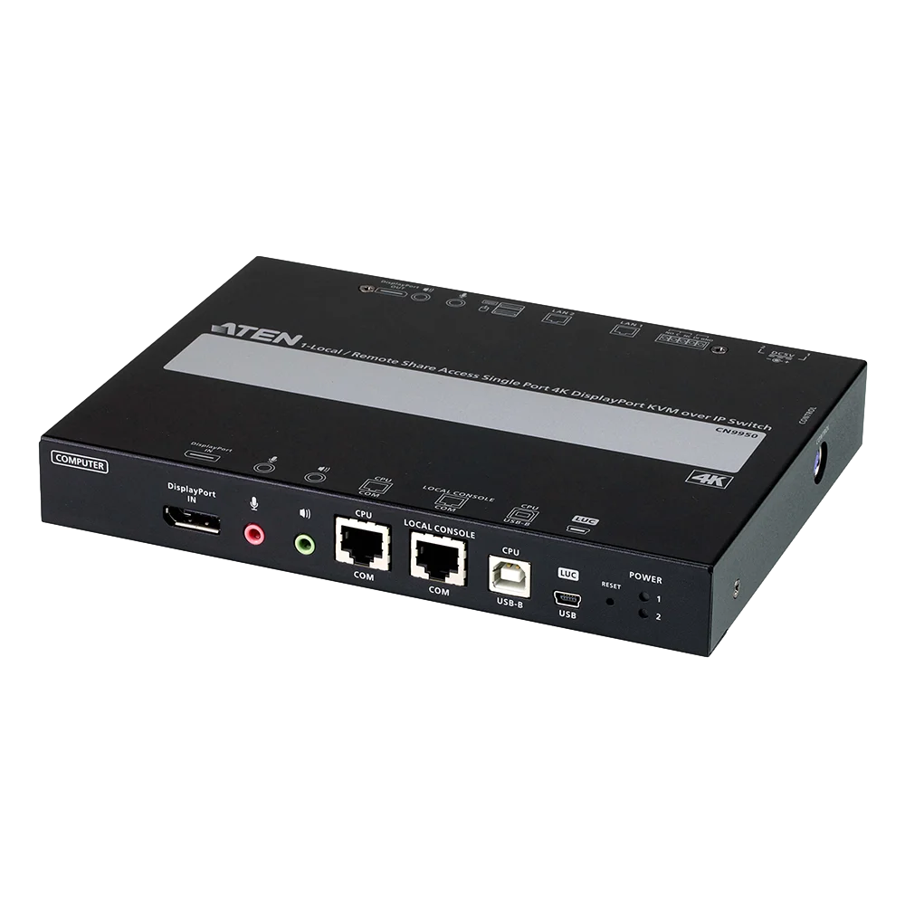 ATEN CN9950 חיבור IP בחיבור DPI למחשב בודד 1 ATEN CN9950 חיבור IP בחיבור DPI למחשב בודד