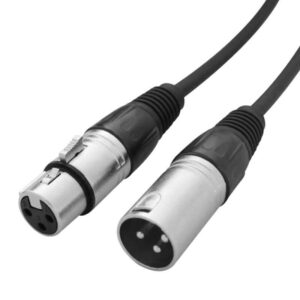 כבל אודיו מקצועי XLR זכר ל-XLR נקבה (3-pin) להעברת אות מאוזן, אורך 5 מטר – dB Technologies DAC 50