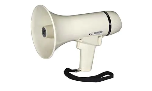 מגפון עם מיקרופון וסירנה SHOW ER-226S 8W 2 מגפון עם מיקרופון וסירנה SHOW ER 226S 8W