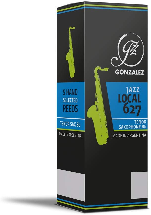עלים לסקסופון טנור מספר 1.5 - 5 בקופסא Gonzalez Jazz Local 627 2 עלים לסקסופון טנור מספר 1.5 5 בקופסא Gonzalez Jazz Local 627