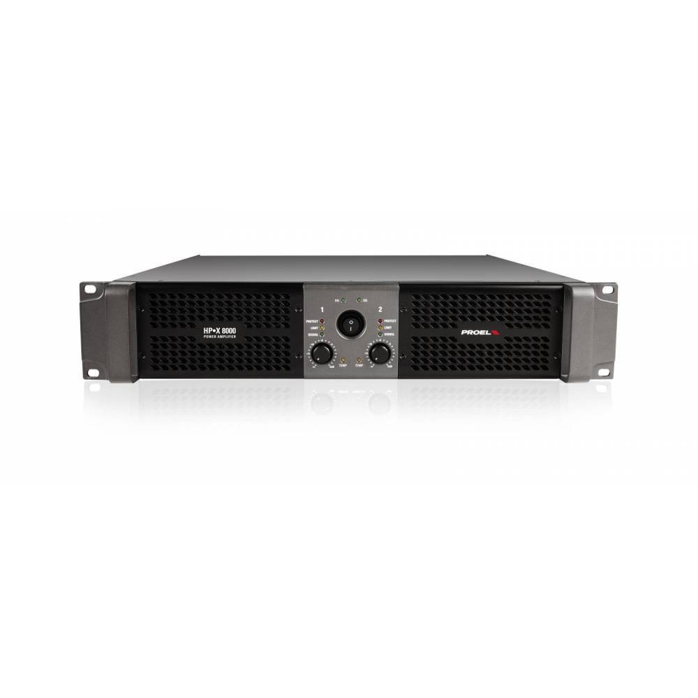 מגבר עוצמה Proel HPX8000 בהספק 2X4000W 1 מגבר עוצמה Proel HPX8000 בהספק 2X4000W