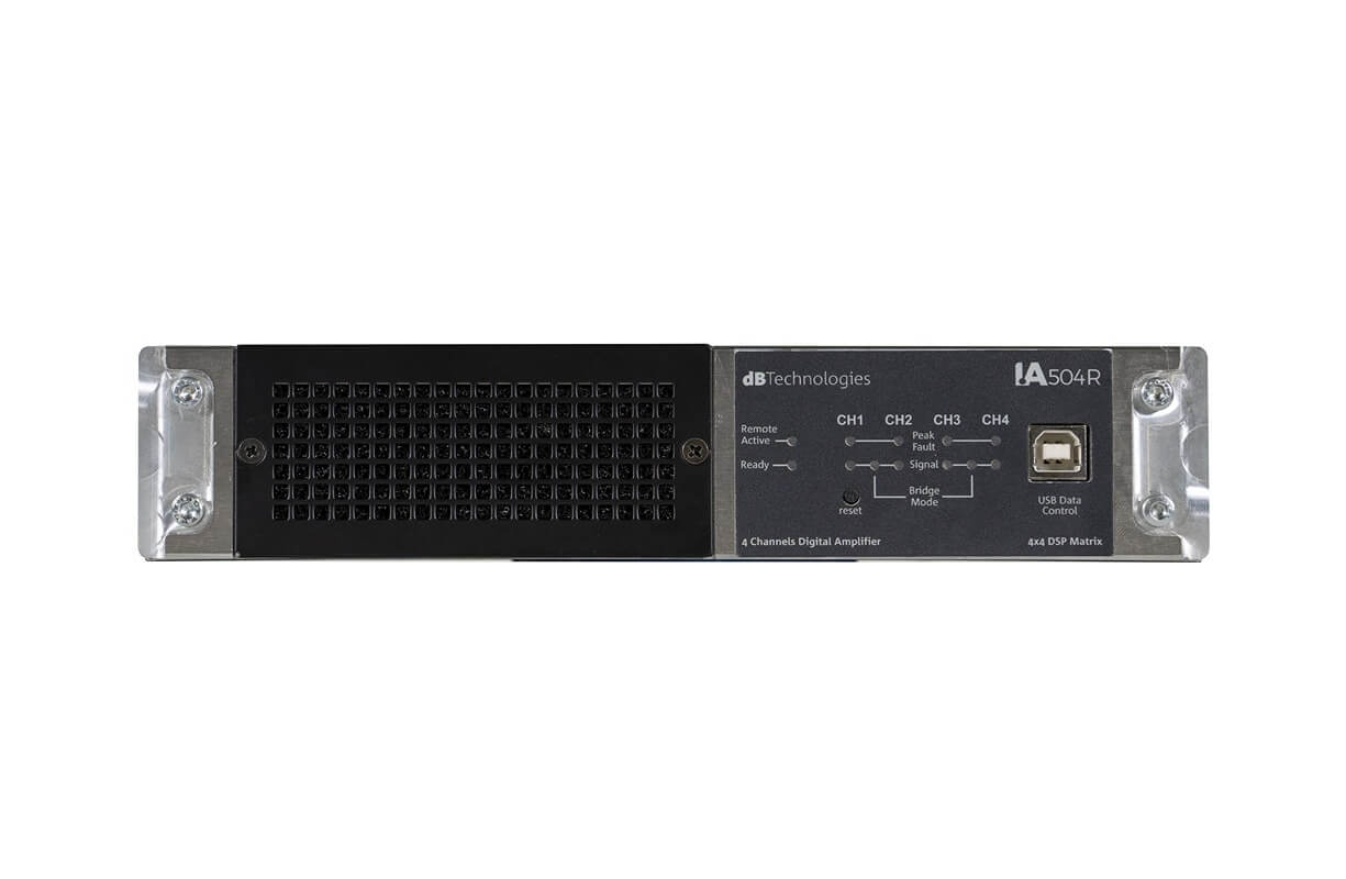 מגבר התקנות דיגיטלי dB Technologies IA504R DSP RDNet 125Wx4 4 IA504 front 11zon.jpg