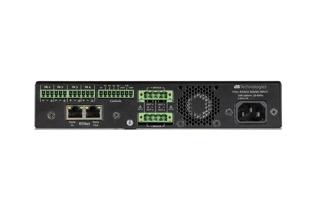 מגבר התקנות דיגיטלי dB Technologies IA504R DSP RDNet 125Wx4 3 IA504 rear copia 11zon.jpg