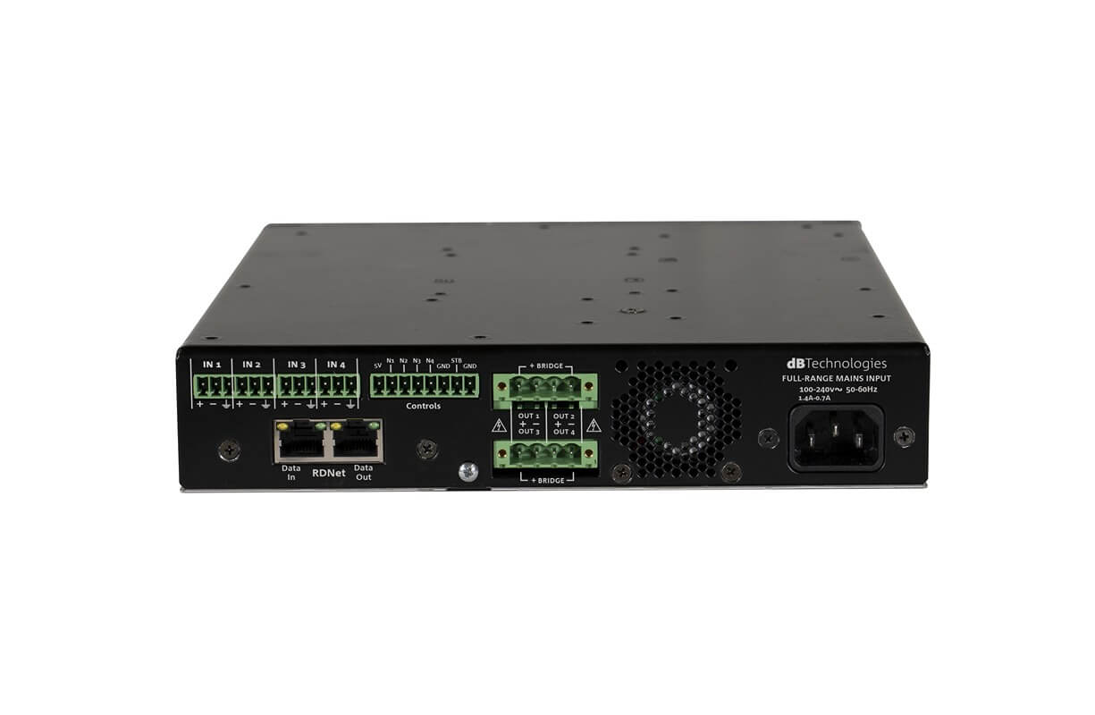 מגבר התקנות דיגיטלי dB Technologies IA504R DSP RDNet 125Wx4 2 IA504 rear top copia 11zon.jpg