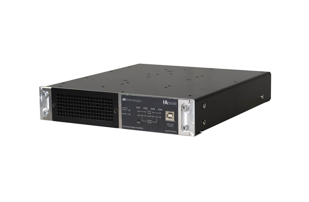 מגבר התקנות דיגיטלי dB Technologies IA504R DSP RDNet 125Wx4 1 IA504 three fourths 11zon.jpg