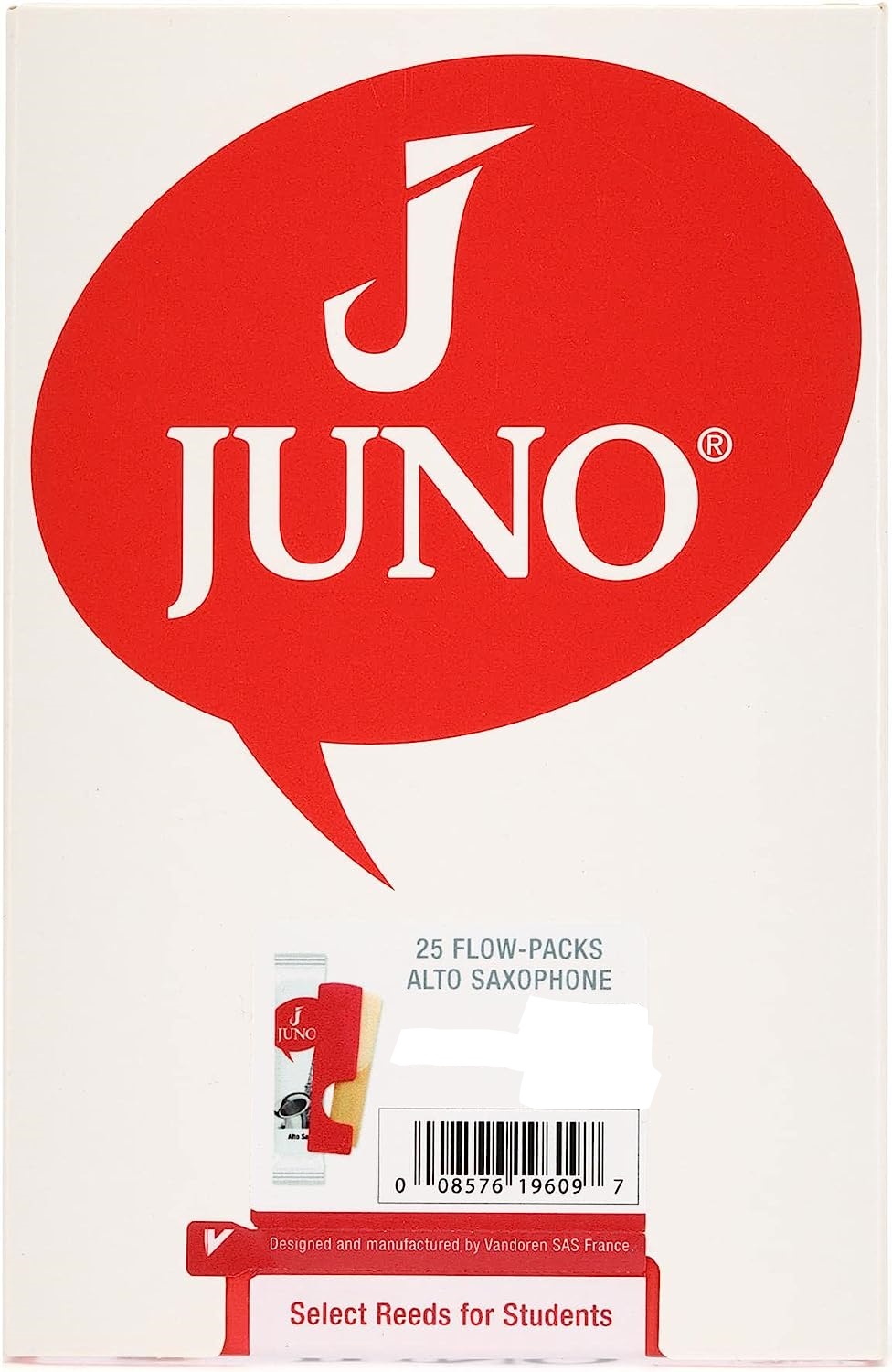 עלה בודד לסקסופון אלט מס 2 - Vandoren Juno JSR61225 2 עלה בודד לסקסופון אלט מס 2 Vandoren Juno JSR61225