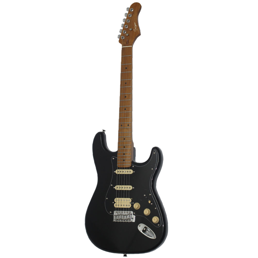 גיטרה חשמלית Smiger L-G2-PRO BK שחורה בסגנון Fender Vintage Stratocaster – 3 פיקאפים, 5 מצבים, גשר טרמולו 1 גיטרה חשמלית Smiger L-G2-PRO BK שחורה בסגנון Fender Vintage Stratocaster