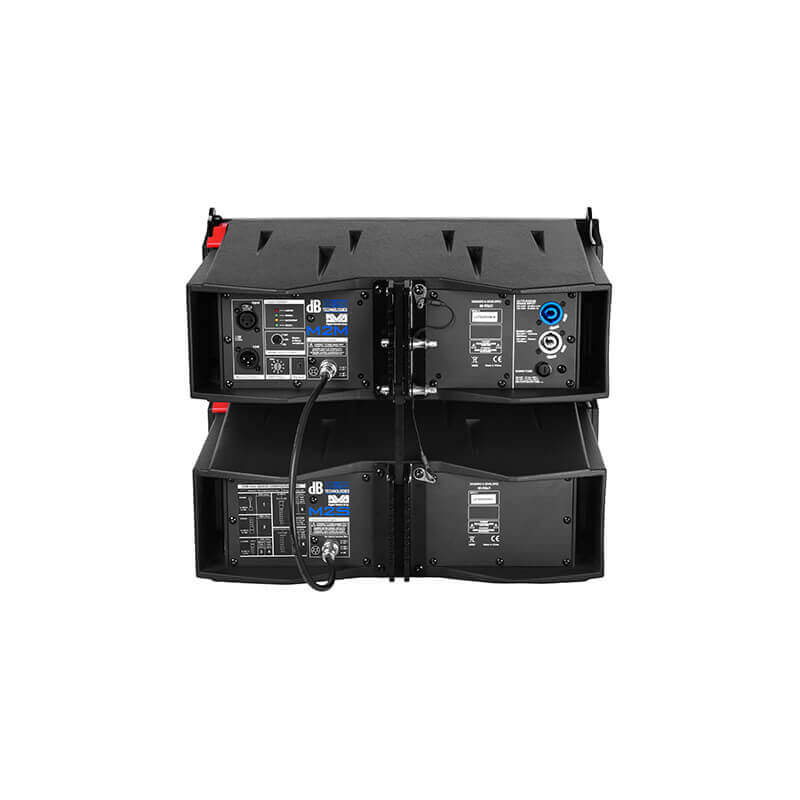 רמקול מוגבר dB Technologies DVA M2M- DVA M2S 126 dB per unit 800W Line Array 4 M2M M2S back.jpg