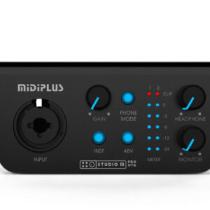 חבילת אולפן ביתי מקצועית MiDiPlus Studio PKR עם מקלדת שליטה ומוניטורים