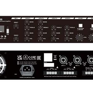מגבר עם שנאי קו SHOW MPA-2500 MP3/BT/USB 2x500W