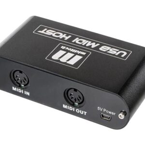 קופסת HOST עצמאית להמרת אות MIDI בחיבור USB לחיבור MidiPlus MidiHost DIN5