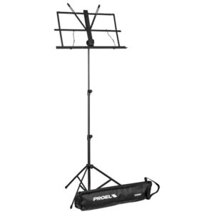 עמוד תווים מתקפל Proel RSM300 פלדה יצוקה כולל תיק