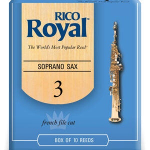 עלים לסקסופון סופרן מס 3 – 10 בקופסא Rico Royal