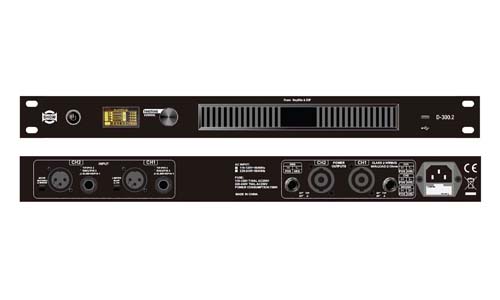 מגבר הספק SHOW D-300.2 300Wx2 2 מגבר הספק SHOW D 300.2 300Wx2