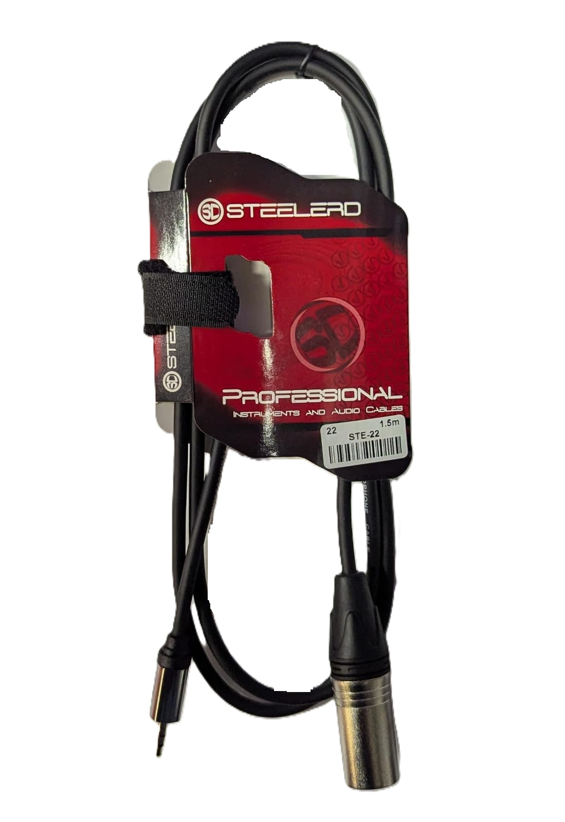 כבל PL 3.5 סטריאו ל- XLR זכר באורך 1.5 מטר תוצרת Steelerd 2 כבל PL 3.5 סטריאו ל XLR זכר באורך 1.5 מטר תוצרת Steelerd