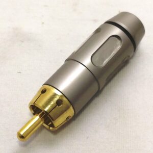 פלג קונקטור הלחמה RCA שחור תוצרת Steelerd