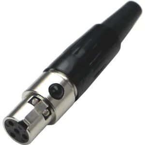 פלג קונקטור הלחמה מיני 4 Mini XLR נקבה תוצרת Steelerd LA1069-4