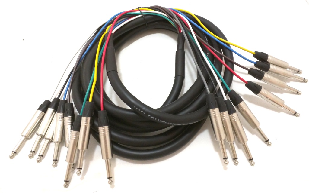 מולטי כבל PL 6.3 X 8 מונו ל- 8 PL 6.3 X מונו באורך 5 מטר Steelerd STE-74 2 מולטי כבל PL 6.3 X 8 מונו ל 8 PL 6.3 X מונו באורך 5 מטר Steelerd STE 74