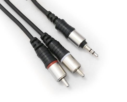 כבל PL 3.5 סטריאו ל-2 RCA באורך 10 מטר תוצרת Steelerd 2 כבל PL 3.5 סטריאו ל 2 RCA באורך 10 מטר תוצרת Steelerd