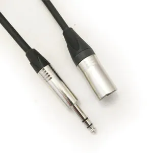 כבל XLR זכר ל- PL 6.3 סטריאו באורך 2 מטר תוצרת Steelerd