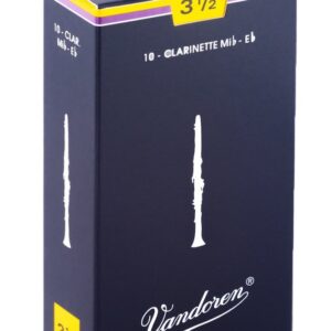 עלים לקלרינט Eb (פיקולו) כחול מספר 3.5 – 10 בקופסא Vandoren CR1135