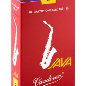 עלה בודד לסקסופון אלט אדום מס 2 Vandoren SR262R – Java Red Cut