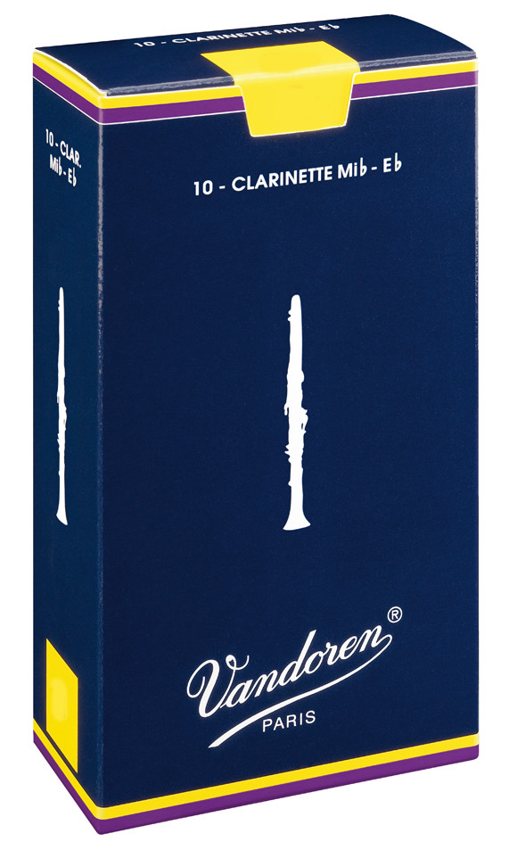 עלים לקלרינט Eb (פיקולו) כחול מספר 3 - 10 בקופסא Vandoren CR113 2 עלים לקלרינט Eb (פיקולו) כחול מספר 3 10 בקופסא Vandoren CR113