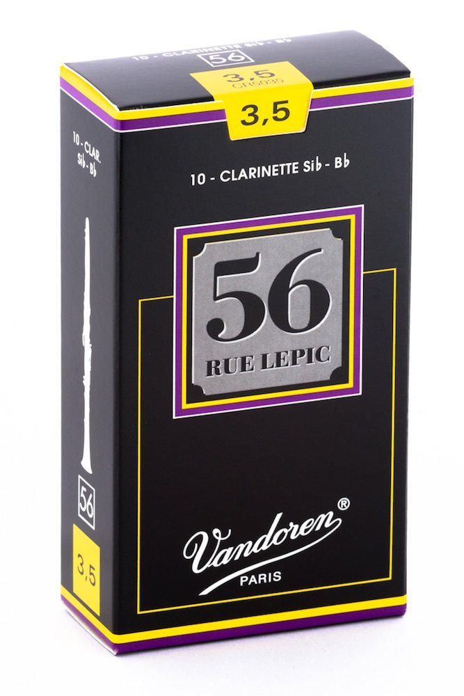 עלים לקלרינט מספר 3.5- 10 בקופסא Vandoren Lepic 56 2 עלים לקלרינט מספר 3.5 10 בקופסא Vandoren Lepic 56