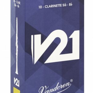 עלים לקלרינט V21 מספר 2.5- 10 בקופסא Vandoren CR8025