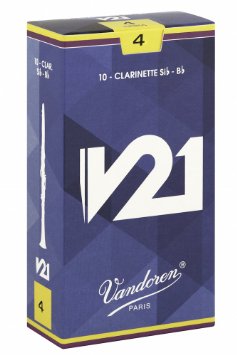 עלים לקלרינט V21 מספר 4 -10 בקופסא Vandoren CR804 2 עלים לקלרינט V21 מספר 4 10 בקופסא Vandoren CR804