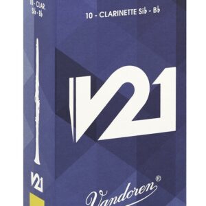 עלים לקלרינט V21 מספר 4.5- 10 בקופסא Vandoren CR8045
