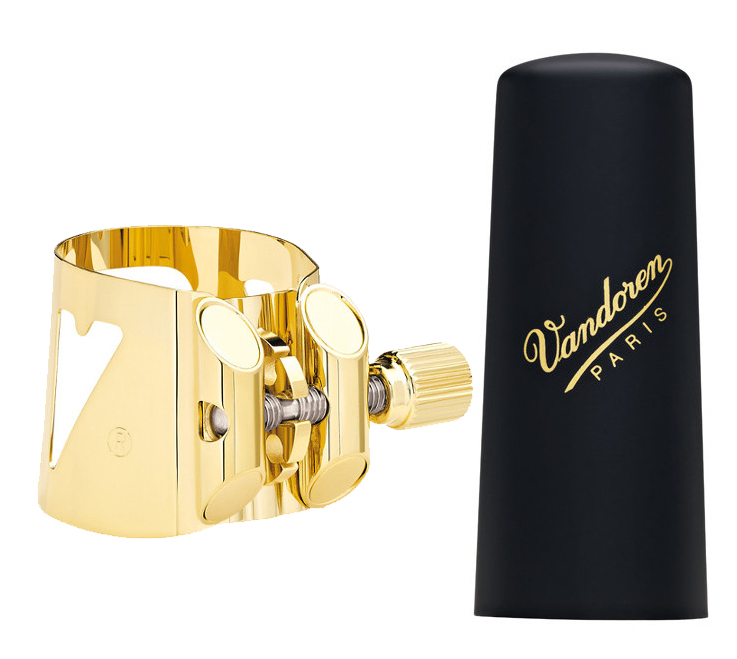 ליגטורה לסקסופון סופרן Vandoren Optimum LCO6P 1 Vandoren LC06P Soprano Saxophone 1.jpg