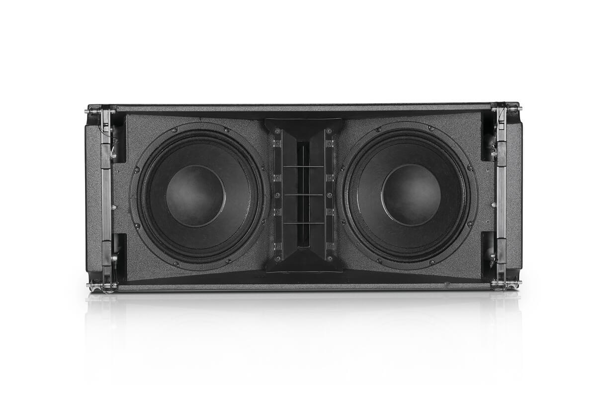 רמקול מוגבר dB Technologies VIO L210 1800W Line Array 3 VioL210 front woofers dbtechnologies 23052016 11zon.jpg